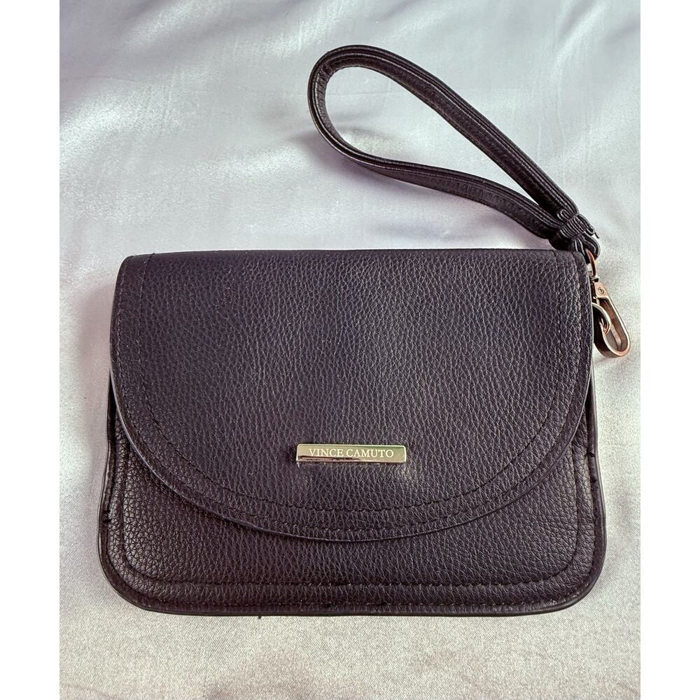 Vince Camuto Black Wristlet Bag Belt Fanny Pack Travel Strap